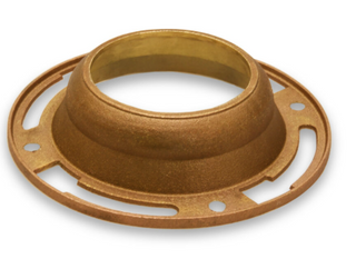 Toilet Bowl Floor Flange (Brass) (Offset)