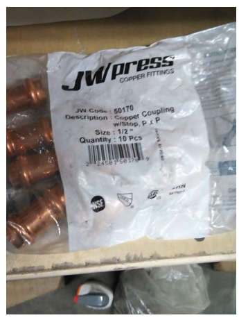 ProPress - 1/2" P x P Coupling