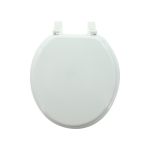 Round Toilet Seat w/ Cover (Wood)