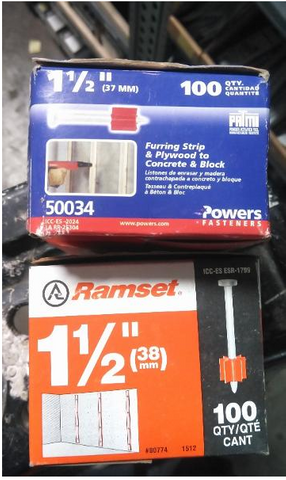 1 1/2" Drive Pin (100 Pack)