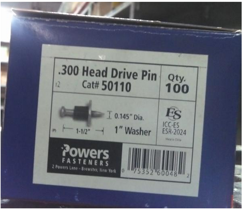 1 1/2" Drive Pin w/ Washer (50 Pack)