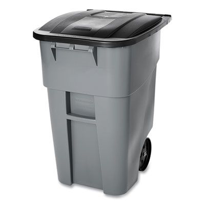 Brute Roll Out Container w/ Lid (50 Gal) (Gray)
