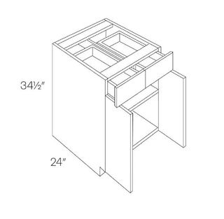 White Shaker Base Cabinet (30")