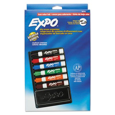Dry Erase Marker w/ Eraser (7 Piece)
