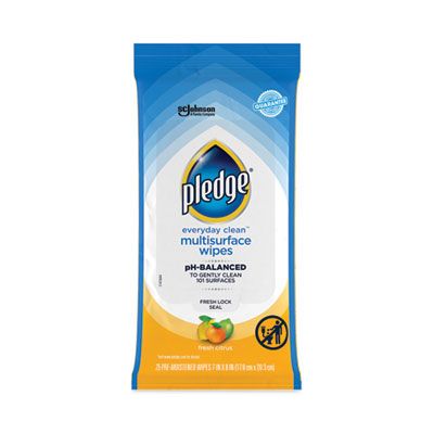 Pledge Multi-Surface Wipes (25 PK) (12 Case)