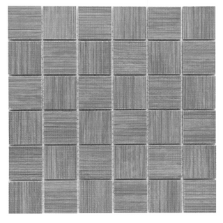 Tessile Acero Porcelain Matte Mosaic Tile (2"x2")