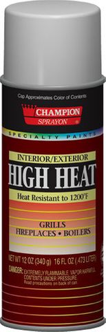 High Heat Spray Paint (Aluminum) (12 oz)