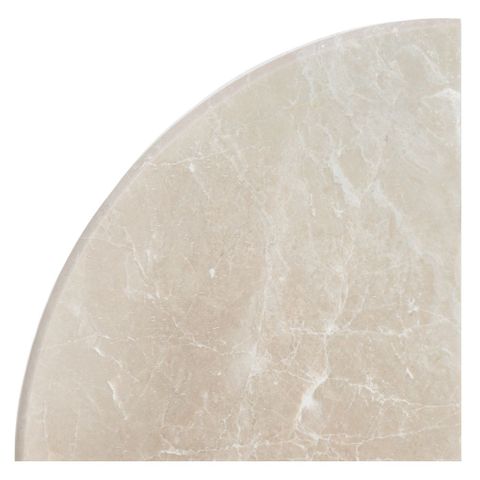 Beige Marble Corner Shelf (9")