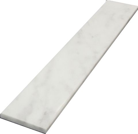 White Marble Saddle (6"x30")