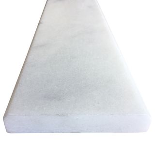 White Marble Saddle (4"x30")