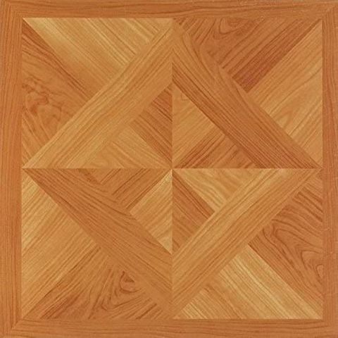 Vinyl Self Stick Floor Tile (Classic Light Oak Diamond Parquet) (30 Sq Ft) (202)