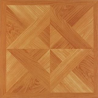 Vinyl Self Stick Floor Tile (Classic Light Oak Diamond Parquet) (30 Sq Ft) (202)