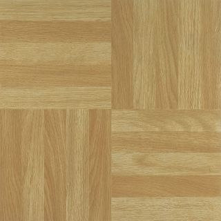 Vinyl Self Stick Floor Tile (Four Finger Square Parquet) (45 Sq Ft) (204)