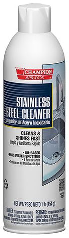 Champion Stainless Steel Cleaner & Polish - Oil Based (16 oz)
