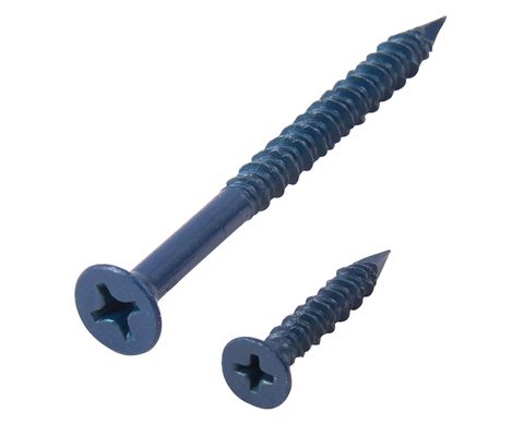 1/4" x 2 1/4" Blue Concrete Screw w/ 3/16" x 4 1/2" Masonry Bit (100 Piece)