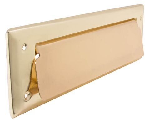 Mailbox Slot - 10" x 3" (Polished Brass)