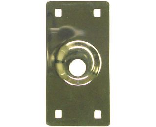 Raised Cylinder Plate (Brass)