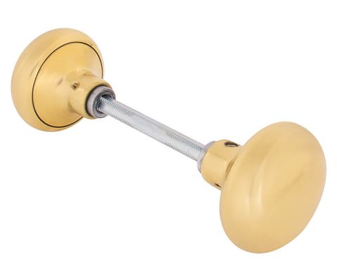 Brass Door Knob w/ Spindle (Pair)