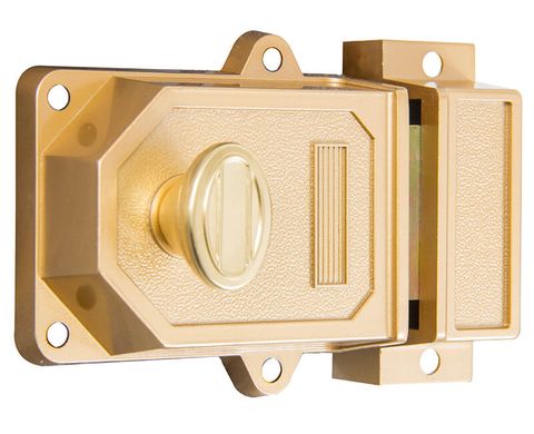 Jumbo Rim Deadlock (Solid Brass)