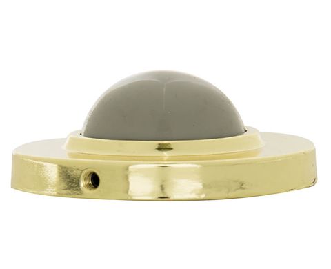 Convex Wall Door Stop (Brass Plated)