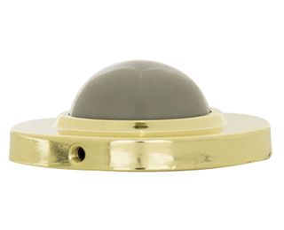 Convex Wall Door Stop (Brass Plated)