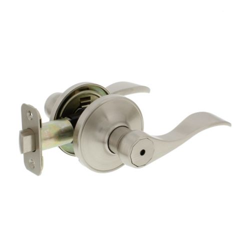 Wave Lever Lockset (Satin Nickel) (Privacy)