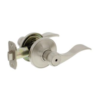 Wave Lever Lockset (Satin Nickel) (Privacy)