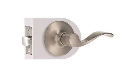 Wave Lever Lockset (Satin Nickel) (Passage)