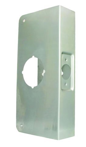 Lockset Door Reinforcer (Inset Latch) (Stainless Steel) (2-3/4")