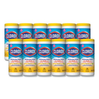 Clorox Disinfecting Wipes (Crisp Lemon) (35 Pack) (12 Case)