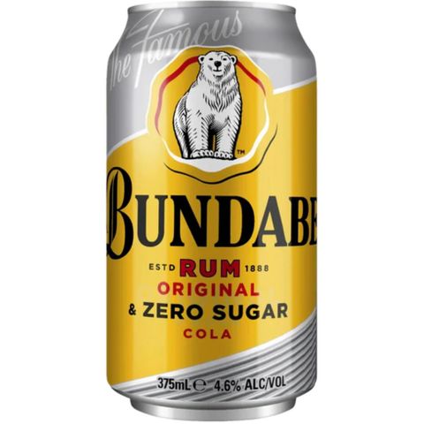 Bundaberg Bare & Zero Can 4x6 375ml-24