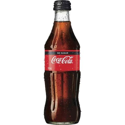 Coke No Sugar Glass Btl 330ml X 24
