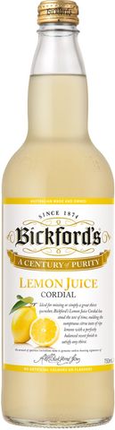 Bickfords Lemon Cordial 750ml