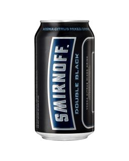 Smirnoff Double Black Can 375ml x24