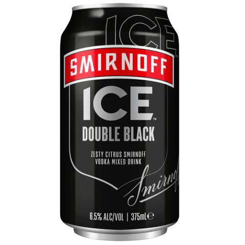 Smirnoff Double Black Can 375ml x24