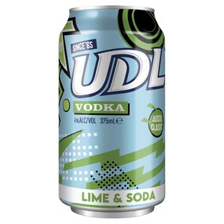 UDL Vodka & Lime Soda Can 375ml-24