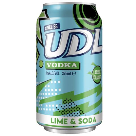 UDL Vodka & Lime Soda Can 375ml-24