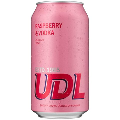 UDL Vodka & Raspberry Can 375ml-24