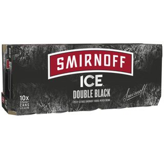 Smirnoff Double Black Can 375ml 10PK x3