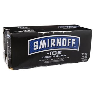 Smirnoff D/Black Cans 375ml 10PK x3
