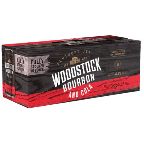 Woodstock & Cola 4.8% Can 10PK 375ml x3