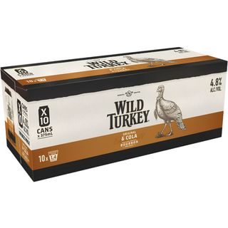 Wild Turkey & Cola 4.8% Can 10PK x3