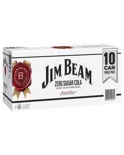 Jim Beam WHITE & Zero Can 375ml 10PK x3