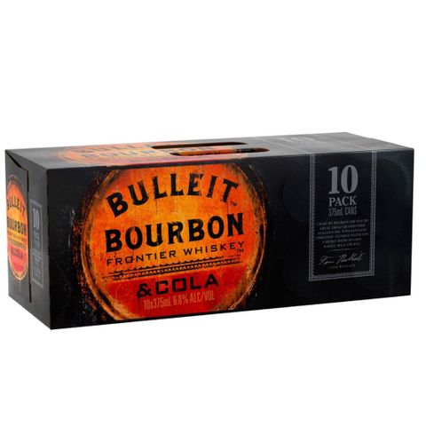 Bulleit & Cola Can 6% 10PK x3