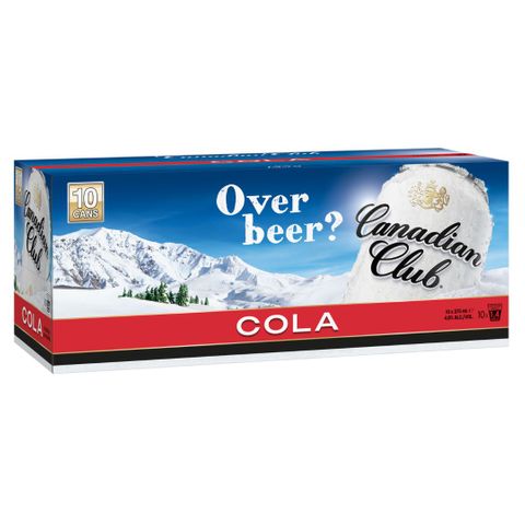 Canadian Club & Cola 375ml 10PK x3
