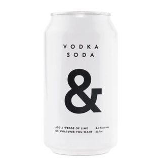 Vodka Soda & WHITE 4% Can 355ml-16 AMP