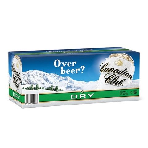 Canadian Club & Dry 375ml 10PK x3