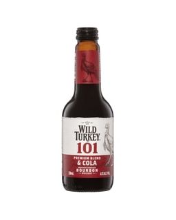 Wild Turkey 101 & Cola Stub 6x4 340ml-24