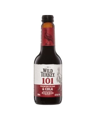 Wild Turkey 101 & Cola Stub 6x4 330ml x24