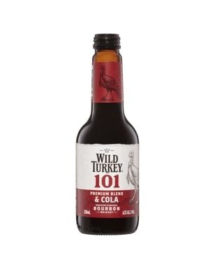 Wild Turkey 101 & Cola Stub 6x4 340ml-24